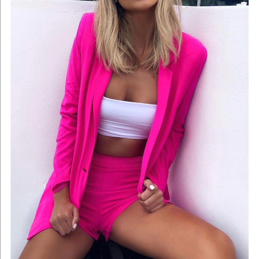 White Fox Boutique Blazer & Pants Set